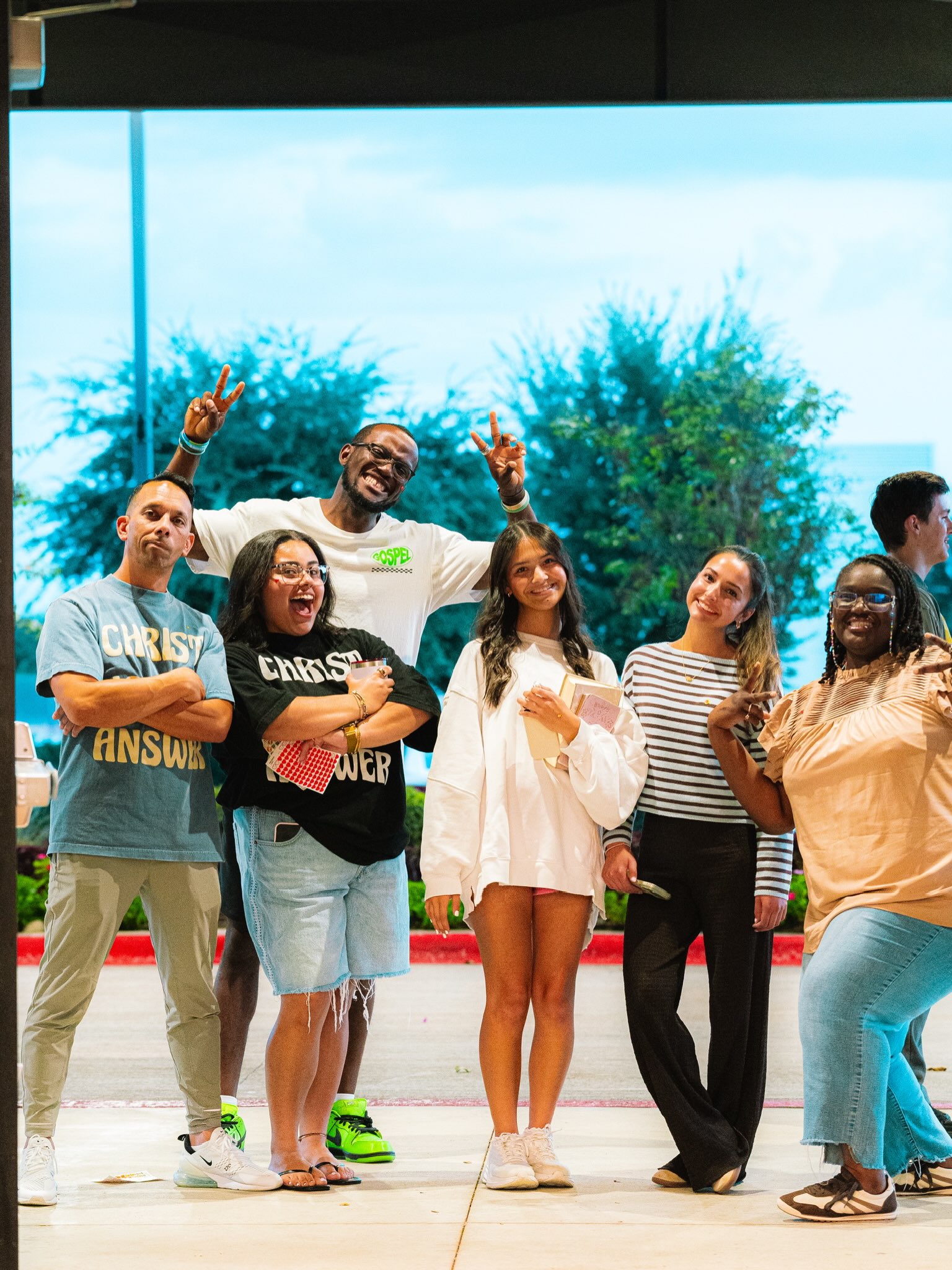 Young adults laughing and enjoying time together
