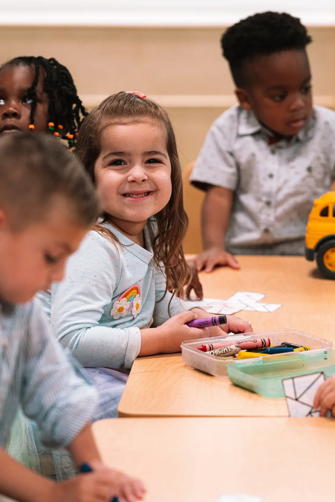 Children taking part in a classroom activity